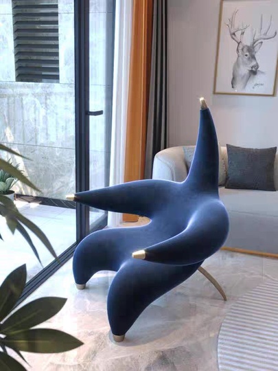Кресло Синие. Starfish Lounge - в виде морской звезды, 1 шт., 100х100х145