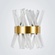 Настенный светильник KELVIN, Бра, 25*30,  золотой, металл, G9.
