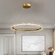 Люстра подвесная, золотой, кристалл, LADYWISE 80*120, металл, LED.