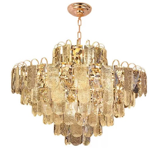 Люстра подвесная AKGUL 60*51 золото, стекло, металл, Е14.