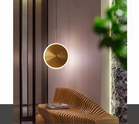 Светильник потолочный, золотой, Aluroph, металл, 30*30 см, светодиодная, LED