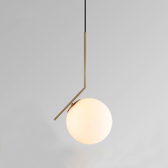 Подвесной светильник IC MAIHEMAI, диаметром 30 см, цвет золото