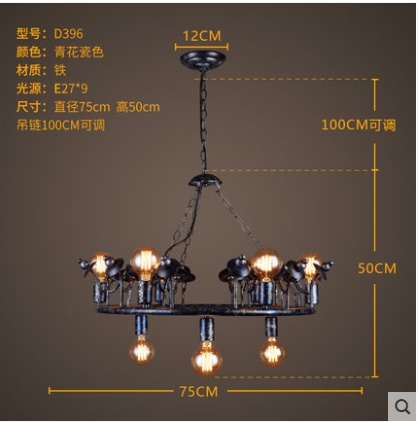 Дизайнерский светильник белый модель, 75*50 см, светодиодный, E27, железо, металл, современный, белый