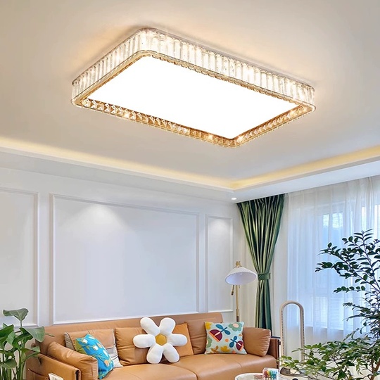 Потолочный светильник, хром, кристалл, IGGY 70*50 металл, LED.