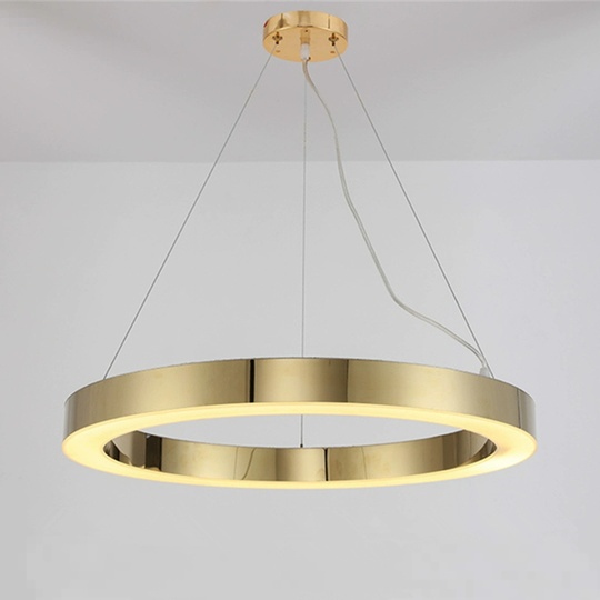 Люстра подвесная, медь, ПММА, CHARLEY 50*5 металл, LED.