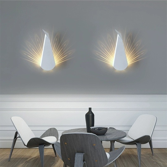 Настенный светильник, БРА EMRE 14*36, белый, металл, LED.