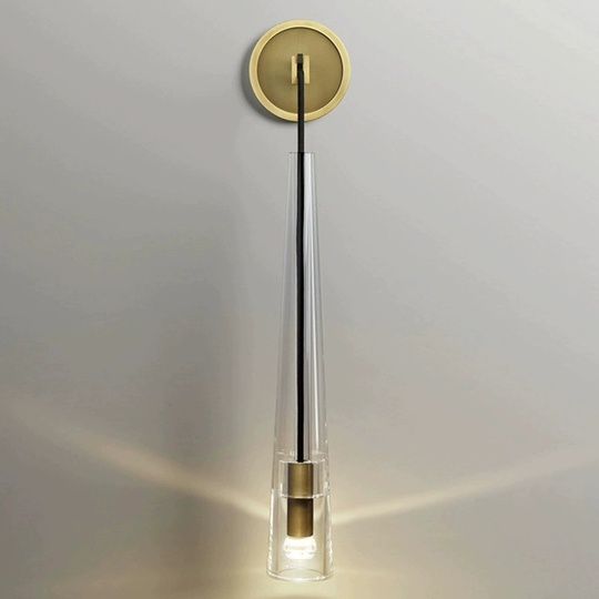 Настенный светильник медный ERIK, Бра, 15*66, медь, Е14.