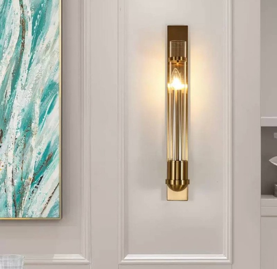 Настенный светильник бронза HAL, Бра 7*60, металл, Е14.