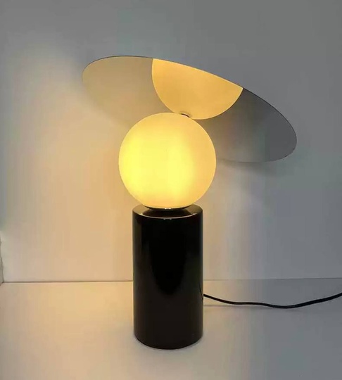 Настольная лампа NIGHT 30*40, черный, мрамор.