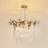 Дизайнерский светильник медный Eldriss, 90*60 см, led, e14, медь, стекло, выставочный зал, гостиная