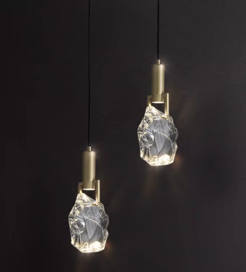 Подвесной светильник TRISS, металл, стекло