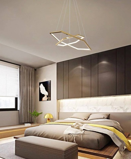 Люстра подвесная, медь, ПММА, CHIP 40*60 металл, LED.