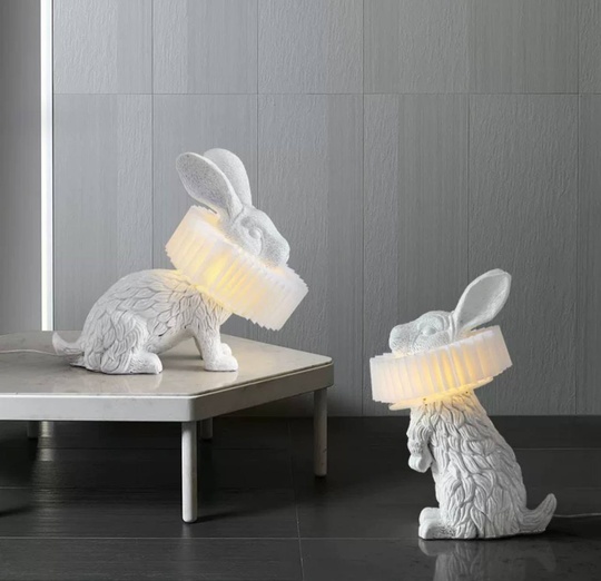 Настольная лампа RABBIT 30*32, белый, смола