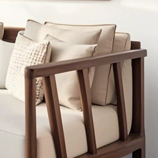 Прямой диван Ella ясень, ткань, 240*85*80 см