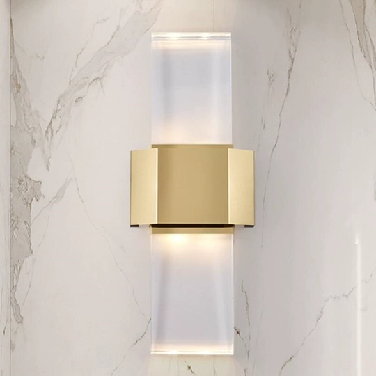 Настенный светильник титановое золото CHRISS, Бра, 25*56, металл, LED.