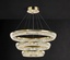 Люстра подвесная CANAN 40*180 золотой, хрусталь, металл, LED.