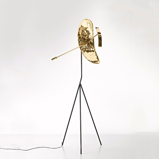 Напольный светильник. Золотой Ribot, G9, 10 Вт