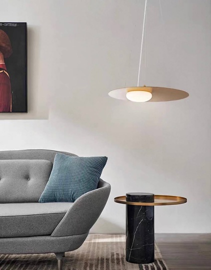 Люстра золотая Avexo, металл, стекло 48*1.5 см, светодиодная, LED