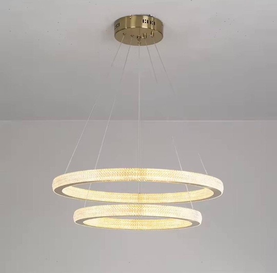 Люстра подвесная, медь, ПММА, MOWGLI 40*60 металл, LED.