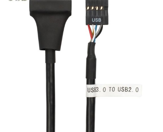 Кабель USB3.0 20P - USB2.0 9Pin (15 см)