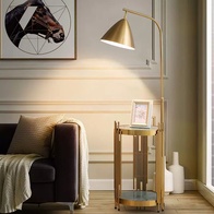 Торшер бронза Ezrynicle, 50*150 см, LED, Е27, металл, мрамор, 14 Вт