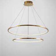 Люстра подвесная, медь, ПММА, MICK 80*100 металл, LED.