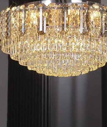 Потолочный светильник, медь, хрусталь, CLEOPATRA 60*36 металл, Е14.