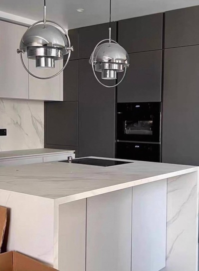 Светильник серебряный Elyntos, металл, 38*40 см, Е27