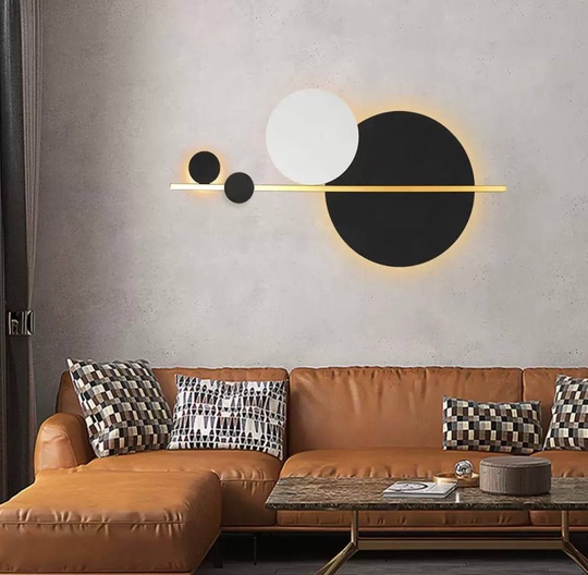 Настенный светильник DOUGL 29*60, черный, белый, металл, LED.