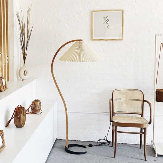 Напольный светильник бежевый LANCOU, E27, 5 Вт