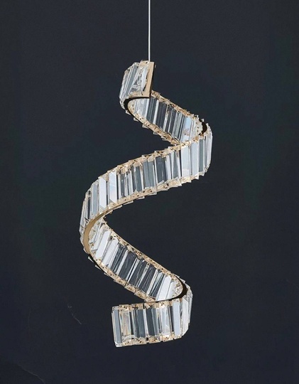 Люстра подвесная, бронза, кристалл, LUCY 25*58 металл, LED.