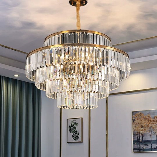 Люстра подвесная, золотой, стекло, AYAL 60*40, металл, E14.