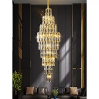 Люстра подвесная, золото, кристалл, HEZEL 60*175 металл, E14.