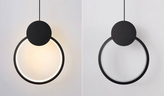 Светильник потолочный, черный, Elyra, металл, 20*26 см, светодиодная, LED