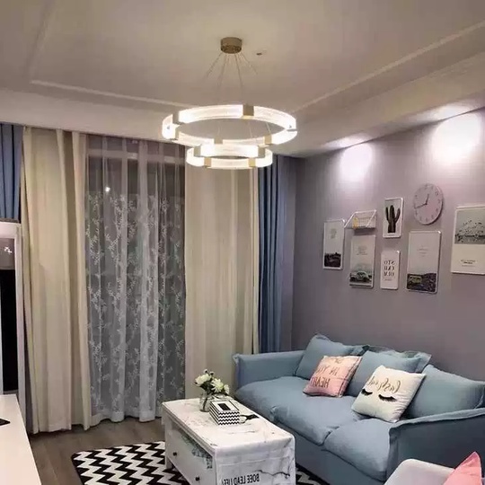 Люстра подвесная, медь, ПММА, BENJAMIN 60*100, металл, LED