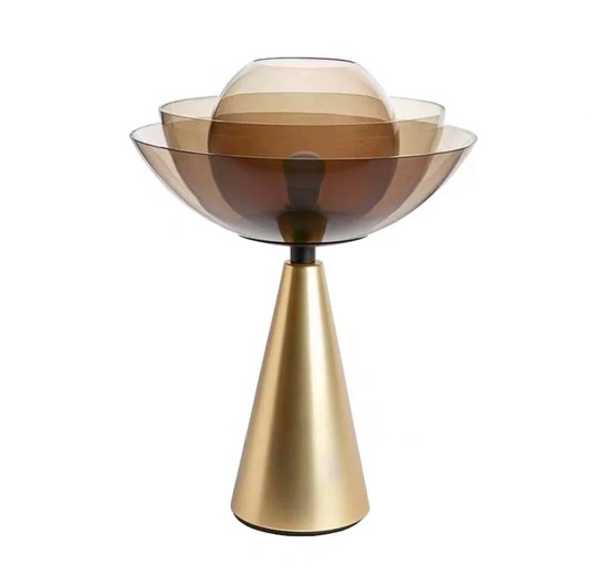 Настольная лампа DINA 30*52, античная бронза, металл, стекло