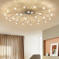 Люстра серебряная Elymbra, металл, стекло, 105*18 см, G4