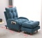 Кресло кровать темно-синий цвет с банкеткой