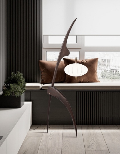 Напольный светильник MAI HE MAI цвета дерево Gustav, E27, 15 Вт