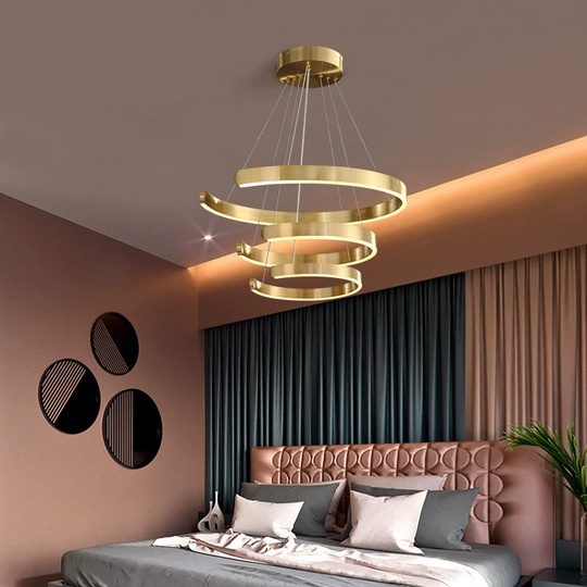 Люстра подвесная, медь, ПММА, LOLA 40*60*80 металл, LED.