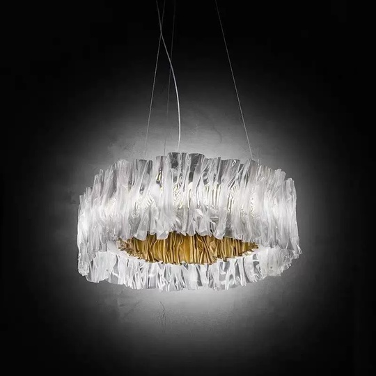 Люстра золотая Ultrivex, металл, 58*20 см, светодиодная, LED