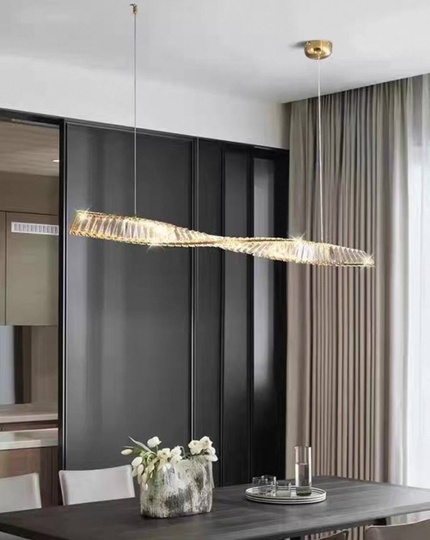 Люстра подвесная, бронза, хрусталь, JACK 150*8 металл, LED