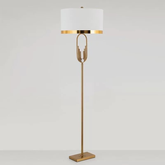 Торшер, золото, Glow, 45*45*165 см, светодиодный, Е27, металл, 15 Вт
