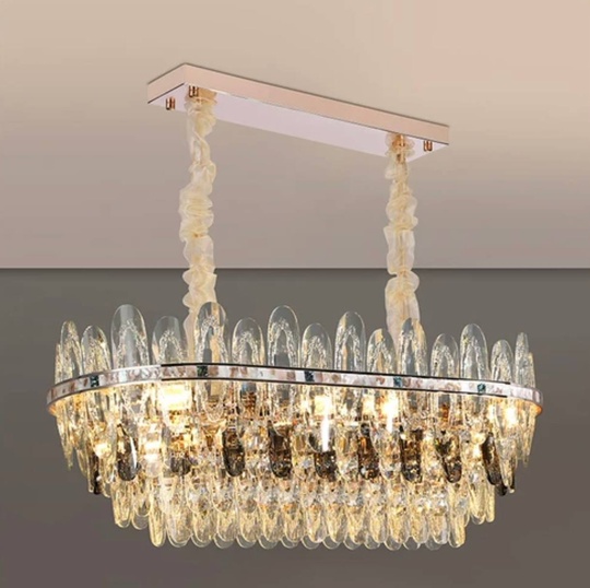 Подвесной светильник NAZAR 95*29, золотой, стекло, металл,  Е14.