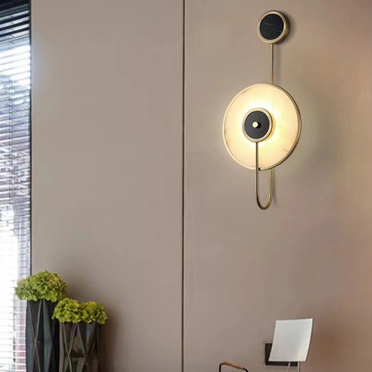 Настенный светильник LUM, Бра, 25*50, песочное золото, металл, LED.