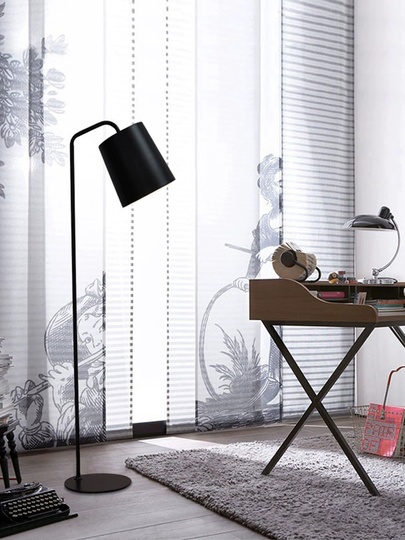 Торшер черный Alephor, 26*26*162 см, LED, Е27, металл, 10 Вт