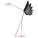 Напольный светильник стилизованный под птицу STRUTS, LED, 10 Вт