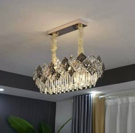 Люстра ERBAY 80*28 золото, стекло, металл, Е14.