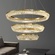 Люстра подвесная CANAN 80*180 золотой, хрусталь, металл, LED.