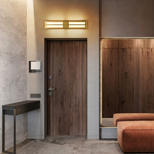 Настенный светильник NURAH, Бра, 12*60, медный, медь, мрамор, LED.